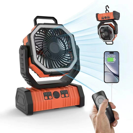 Portable 20000mah Fans Battery Operated Outdoor Usb Rechargeable Desk Fan