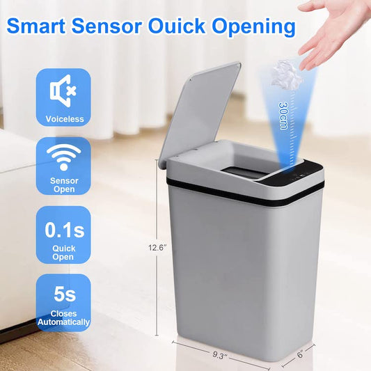 "Smart Sensor Automatic Kitchen Trash Can – Portable & Rechargeable